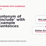 Antonym of ‘include’ with Example Sentences
